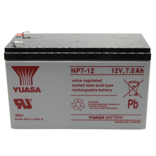 制御弁式鉛蓄電池 12V UPS・非常電源用 NP7-12 TAIWAN YUASA｜台湾