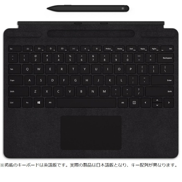 スリム ペン付き Surface Pro X Signature キーボード ブラック 25O