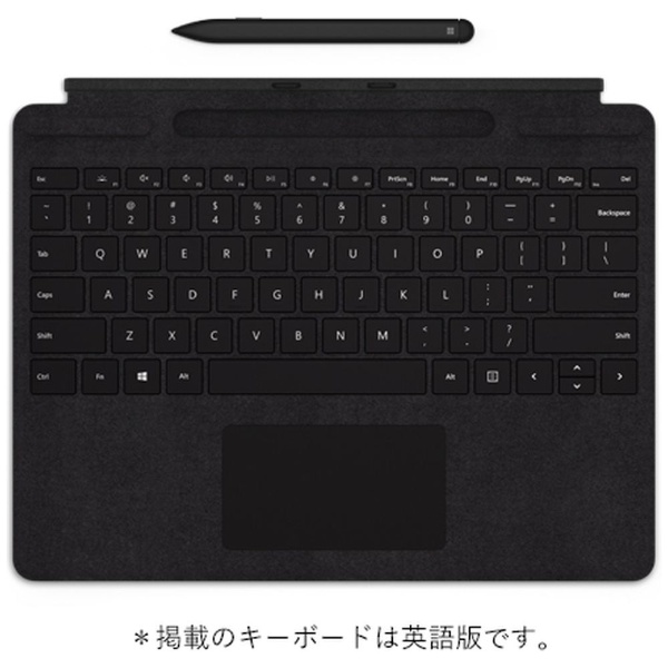 スリム ペン付き Surface Pro X Signature キーボード（英字配列） ブラック 25O-00085