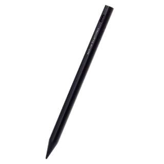 〔タッチペン：iPad用〕USB-A充電式 アクティブタッチペン 極細 ペン先 2mm マグネット付 ブラック P-TPACSTAP02BK