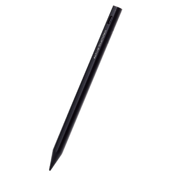 タッチペン：iPad用〕USB-A充電式 アクティブタッチペン 極細 ペン先 2mm マグネット付 ブラック P-TPACSTAP02BK  エレコム｜ELECOM 通販