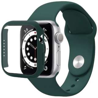 Apple Watch 7 41mm シンプルモノカラー 強化ガラス付カバー バンド グリーン Jgwsscw7s Gr Roox ルークス 通販 ビックカメラ Com