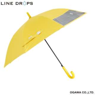 長傘 Linedrops イエロー Ld Kps 2 50 晴雨兼用傘 子供用 50cm 小川 通販 ビックカメラ Com