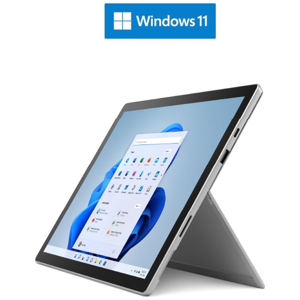 【キーボード同梱】 Surface Pro 7+[12.3型/intel Core  i5/メモリ：8GB/SSD：128GB/プラチナ/2022年モデル]282-00004 Windowsタブレット＋キーボード(ブラック)