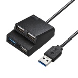 USB-3H413BKN USB-A衬套(Chrome/Mac/Windows11对应)[公共汽车功率/4波特酒（Port）/USB 3.2 Gen1对应]