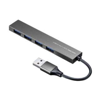 USB-3H423SN USB-Aハブ (Chrome/Mac/Windows11対応) シルバー [バスパワー /4ポート /USB 3.2 Gen1対応]