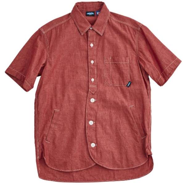 男子的短袖循环衬衫S/S Loop Shirts(M码/红)19821201_1