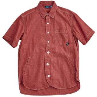男子的短袖循环衬衫S/S Loop Shirts(L码/红)19821201