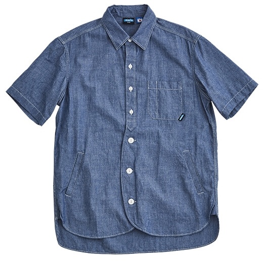 男子的短袖循环衬衫S/S Loop Shirts(S码/深蓝)19821201