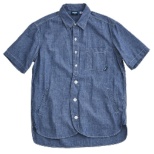 男子的短袖循环衬衫S/S Loop Shirts(M码/深蓝)19821201