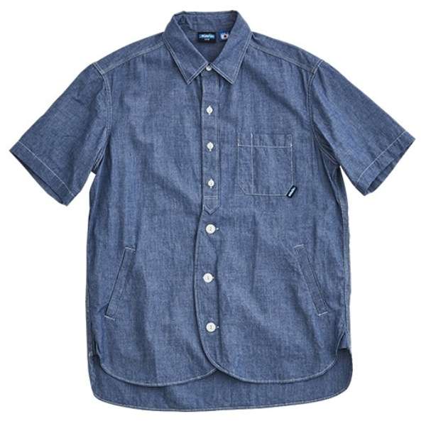 男子的短袖循环衬衫S/S Loop Shirts(M码/深蓝)19821201_1