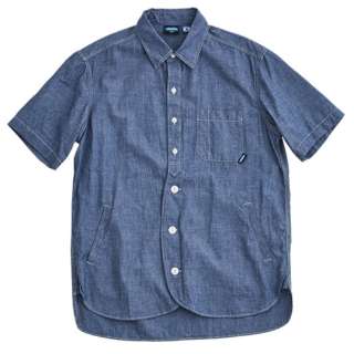 男子的短袖循环衬衫S/S Loop Shirts(L码/深蓝)19821201