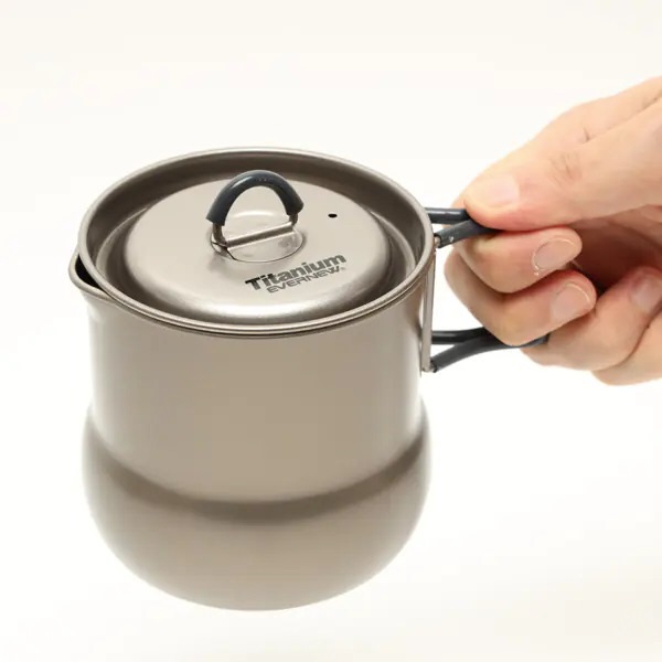 Ti Tea pot 800 チタン ティーポット800ml ECA546 〔アウトドア 調理