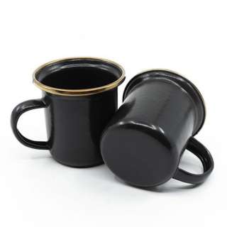 珐琅浓缩咖啡茶杯2种安排(大约L8.4*W6.6*H7.1cm/木炭)20235035