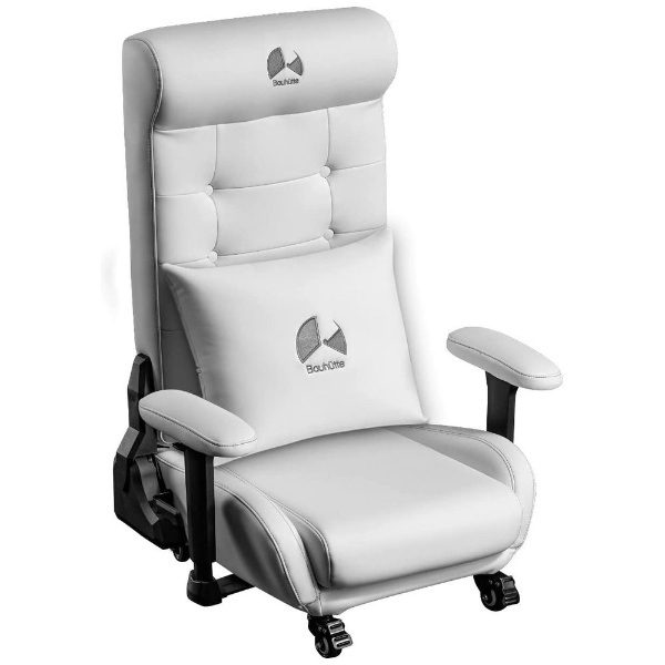 ゲーミングチェア [W695ｘD635～1245ｘH270～905mm] ゲーミングソファ座椅子2 GX-370PU(PUレザータイプ) ホワイト  BC-GX-370PU-WH