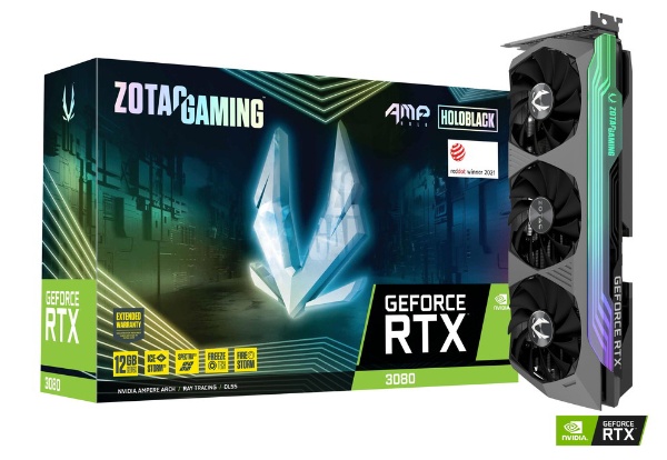 ゲーミンググラフィックボード GeForce RTX 3080 AMP Holo LHR 12GB ZT-A30820F-10PLHR  [GeForce RTXシリーズ /12GB]