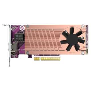 QNAP NASp gJ[h Dual M.2 2280 PCIe NVMe SSD & single-port 10GbE QM2-2P10G1TB