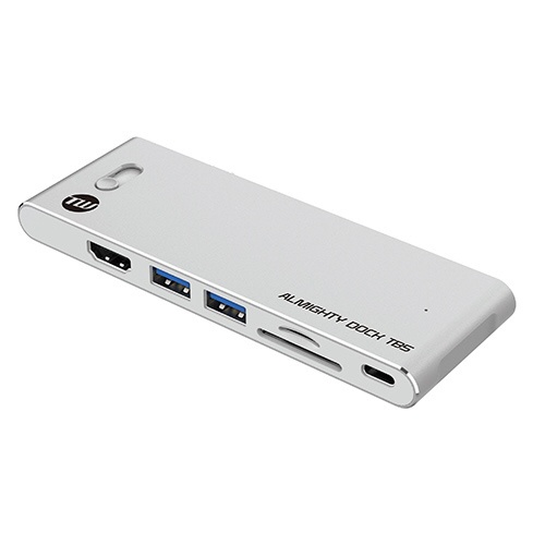 MacBook Pro / Air対応 USB-Cｘ2［USB-C オス→メス カードスロットｘ2 / HDMI / USB-Aｘ2 / USB-C / Thunderbolt］ USB PD対応 90W ド..