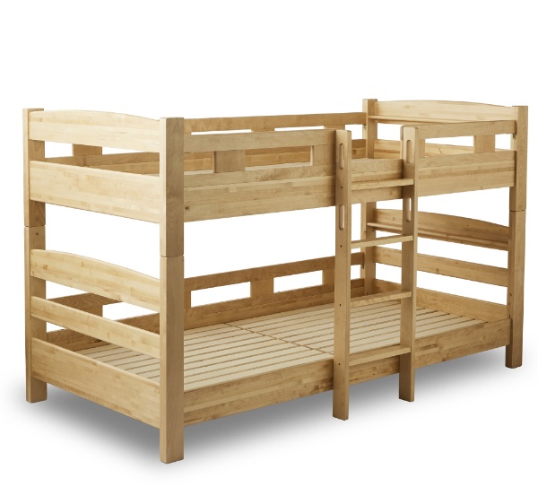  2段ベッド ビルケ（バーチ/約幅103.8×長さ202.5×高さ141cm/スノコ床板/分割使用可能）