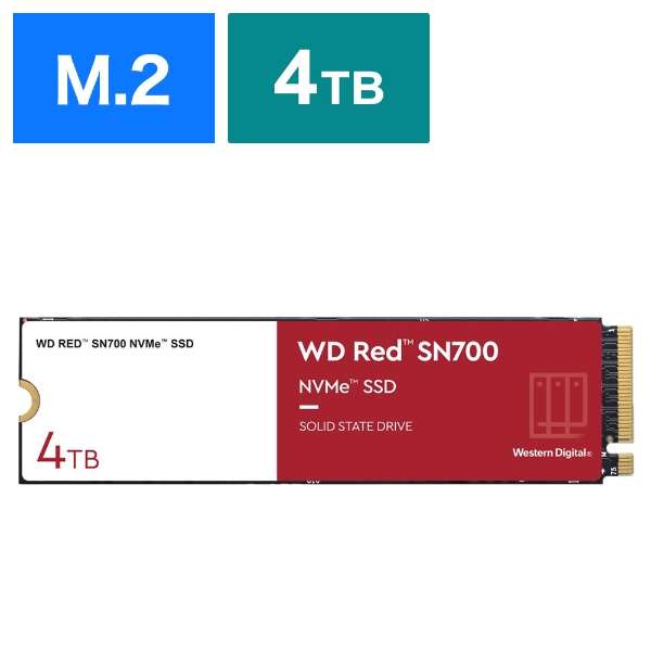 WDS400T1R0C SSD PCI-Expressڑ WD RED SN700(NAS) [4TB /M.2] yoNiz_1