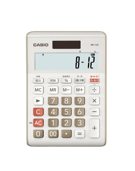 余り計算電卓 ベージュ MP-12R-BE-N [12桁] カシオ｜CASIO 通販 