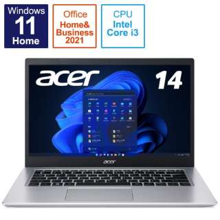 ノートパソコン Aspire 5 ピュアシルバー A514-54-WF38U/SF [14.0型 /Windows11 Home /intel Core i3 /Office HomeandBusiness /メモリ：8GB /2022年3月モデル]_1