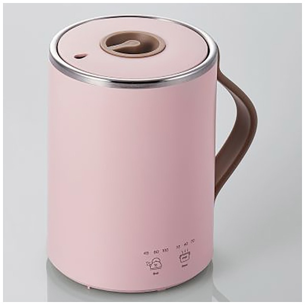  マグカップ型電気なべ/COOK MUG/350mL/湯沸かし/煮込み/ピンク HAC-EP01PN