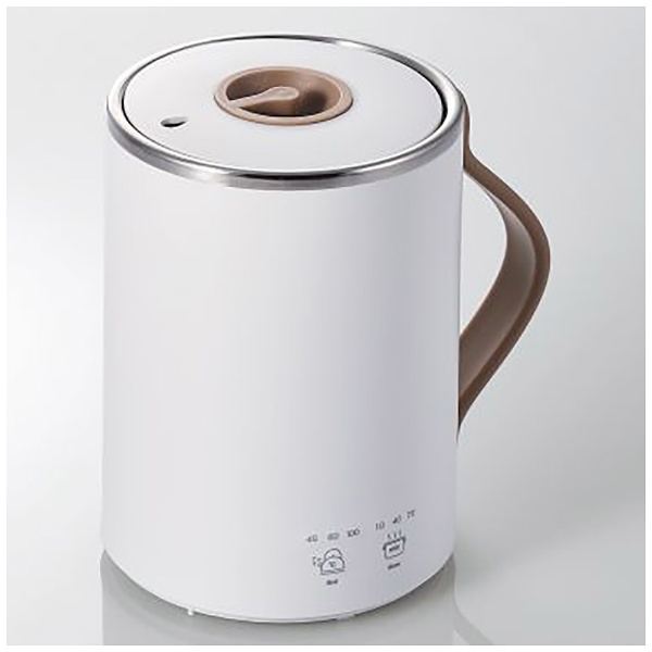  マグカップ型電気なべ/COOK MUG/350mL/湯沸かし/煮込み/ホワイト HAC-EP01WH