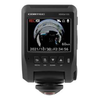 GPS+360°カメラ搭載 高性能ドライブレコーダー HDR361GS [スーパーHD・3M（300万画素） /一体型]
