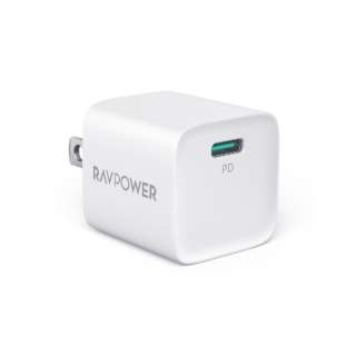 RAVPower PD20W USB-C 1|[g }[d zCg RP-PC1027 WH [1|[g /USB Power DeliveryΉ]