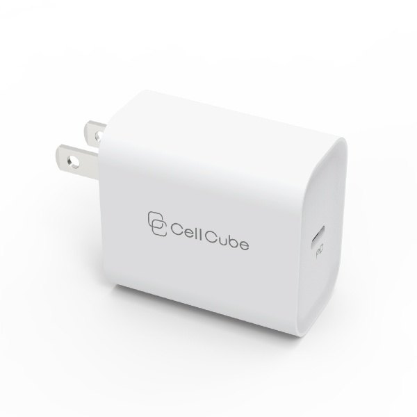Cell Cube žץ饰ACŴ PD20W Cell Cube ʥ륭塼֡ ۥ磻 CC-AC09 [1ݡ /USB Power Deliveryб]