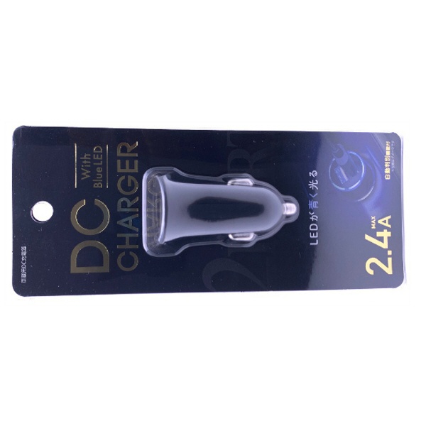 USB-DCŴۥޡICֺܼѽŴ(㡼㡼)2.4A 2ݡ(USB-A2) NH-DCU224BK ֥å NH-DCU224BK [2ݡ /Smart ICб]