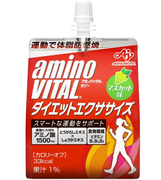 アミノバイタル ゼリー ドリンク ダイエットエクササイズ アミノ酸 bcaa ビタミン 栄養補助食品 1セット（12個）　味の素