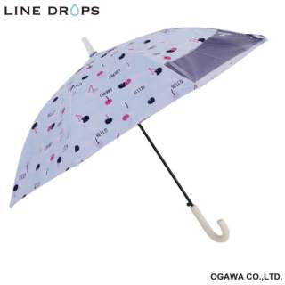 キッズパラソル長傘 チェリー LINEDROPS LD-KPS-P9 50 [晴雨兼用傘 /子供用 /50cm]