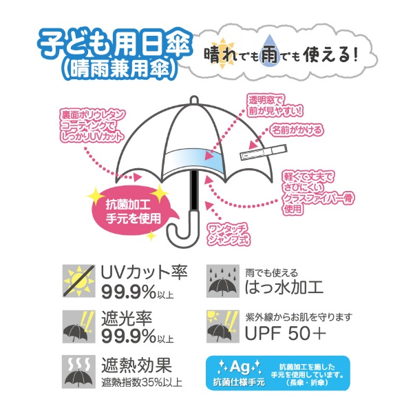 キッズパラソル長傘 星座 LINEDROPS LD-KPS-P11 50 [晴雨兼用傘 /子供用 /50cm] 小川｜Ogawa 通販 |  ビックカメラ.com