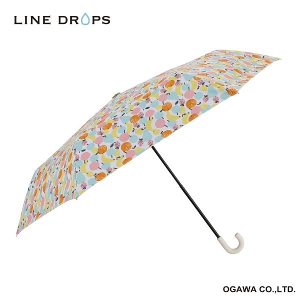 キッズパラソル折傘 フルーツ LINEDROPS LD-KPS-P13M 55 [晴雨兼用傘 /子供用 /55cm]