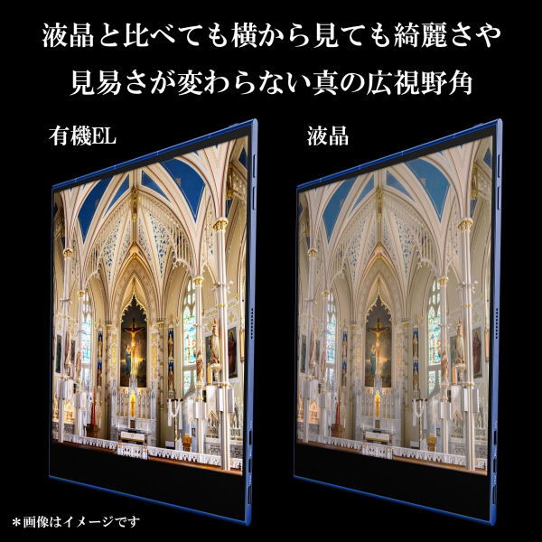 USB-C�ڑ� PC���j�^�[ �l�C�r�[�u���[ NB-EL156BL [15.6�^ /�L�@EL �t��HD(1920�~1080) /���C�h]_5