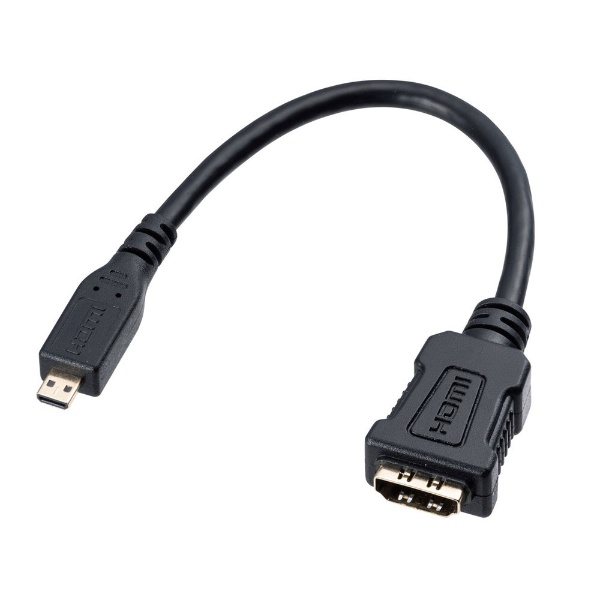 Micro HDMI to DVI 変換ケーブル 1.8m MicroHDMIオス - DVI-D(24 1ピン)オス _