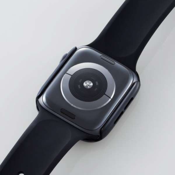 AbvEHb` Jo[ P[X Apple Watch SE ( 2 / 1 ) / Series 6 / 5 / 4 [ 44mm ] op[ n[h ʕی ϏՌ h~ ubN ubN AW-20MBPPBK_10
