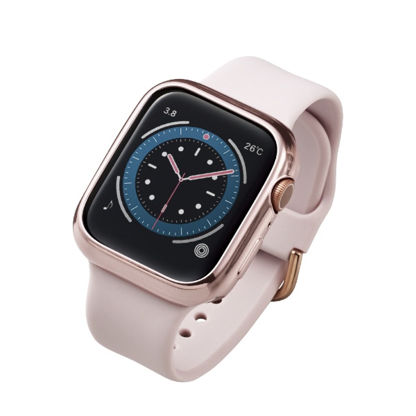 アップルウォッチ カバー ケース Apple Watch SE ( 第2世代 / 第1世代 ) / Series 6 / 5 / 4 [ 44mm ]  バンパー ソフト 側面保護 耐衝撃 傷防止 ピンクゴールド ピンクゴールド AW-20MBPUPNG