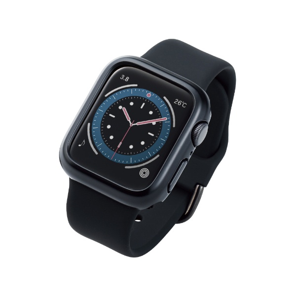アップルウォッチ カバー ケース Apple Watch SE ( 第2世代 / 第1世代 ) / Series 6 / 5 / 4 [ 40mm ]  バンパー ハード 側面保護 耐衝撃 傷防止 ブラック ブラック AW-20SBPPBK