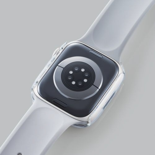 アップルウォッチ カバー ケース Apple Watch Series 45mm バンパー ハード 側面保護 耐衝撃 傷防止  クリア クリア AW-21ABPPCR エレコム｜ELECOM 通販