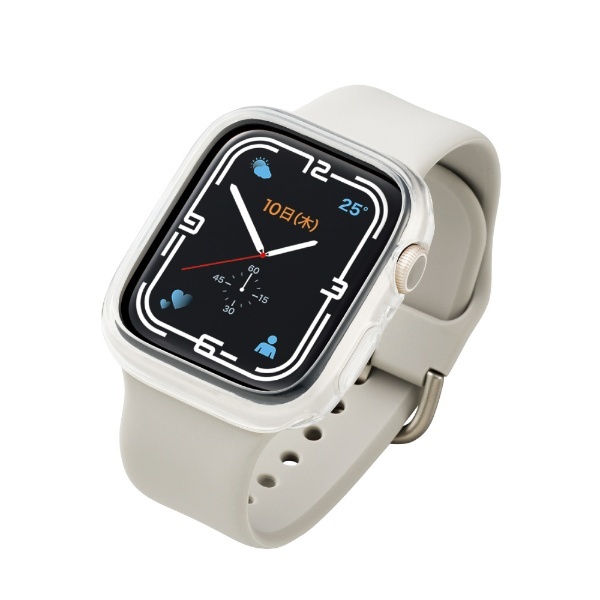 アップルウォッチ カバー ケース Apple Watch Series 45mm バンパー ソフト 側面保護 耐衝撃 傷防止 クリア  クリア AW-21ABPUCR エレコム｜ELECOM 通販