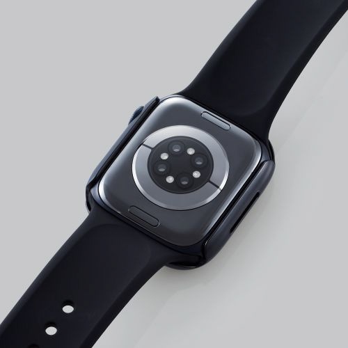 アップルウォッチ カバー ケース Apple Watch Series 8 / 7 [ 41mm ] バンパー ハード 側面保護 耐衝撃 傷防止  ブラック ブラック AW-21BBPPBK