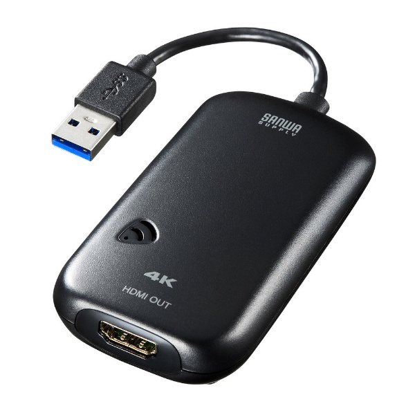 映像変換アダプタ [USB-A オス→メス HDMI] USB-CVU3HD1N
