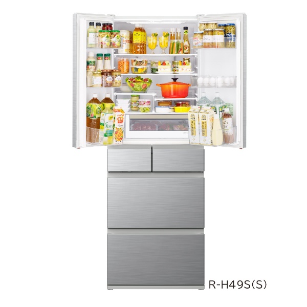 2022年式 475L 日立 6ドア冷蔵庫 R-H49S - 冷蔵庫・冷凍庫
