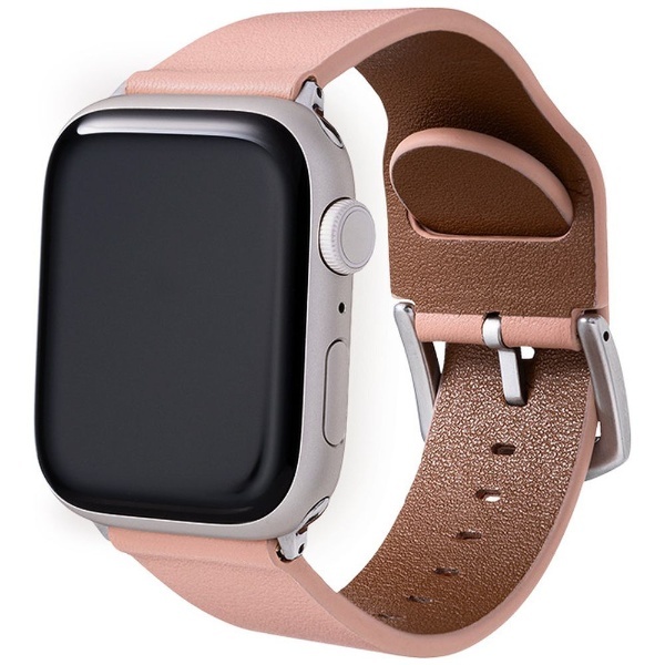新品　Apple Watch　38 40 41mm　レザーバンド　ピンク