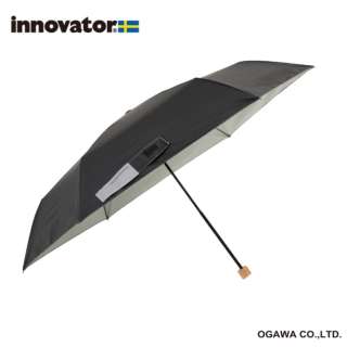 ワイド折りたたみ傘 innovator（イノベーター） ブラック IN-60M-6 [晴雨兼用傘 /メンズ /60cm]