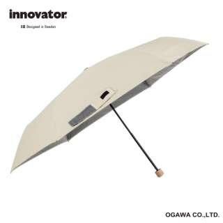 ワイド折りたたみ傘 innovator（イノベーター） ペールライトイエロー IN-60M-9 [晴雨兼用傘 /メンズ /60cm]