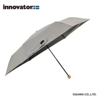 ワイド折りたたみ傘 innovator（イノベーター） スチールグレー IN-60M-5 [晴雨兼用傘 /メンズ /60cm]
